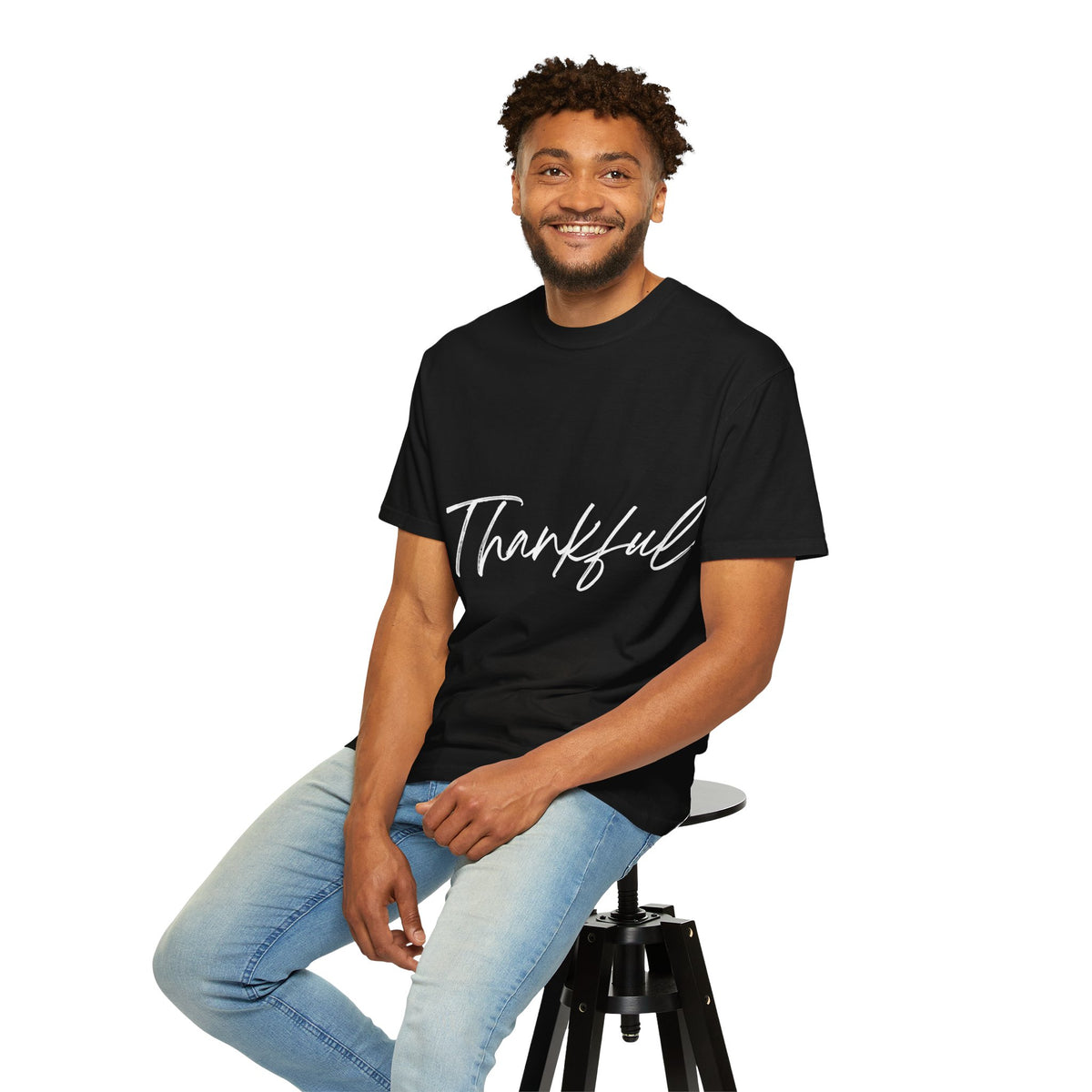 Thankful Garment-Dyed T-shirt - Cozy Gratitude Tee for Thanksgiving, Gift, Everyday Wear, Casual Style, Fall Fashion