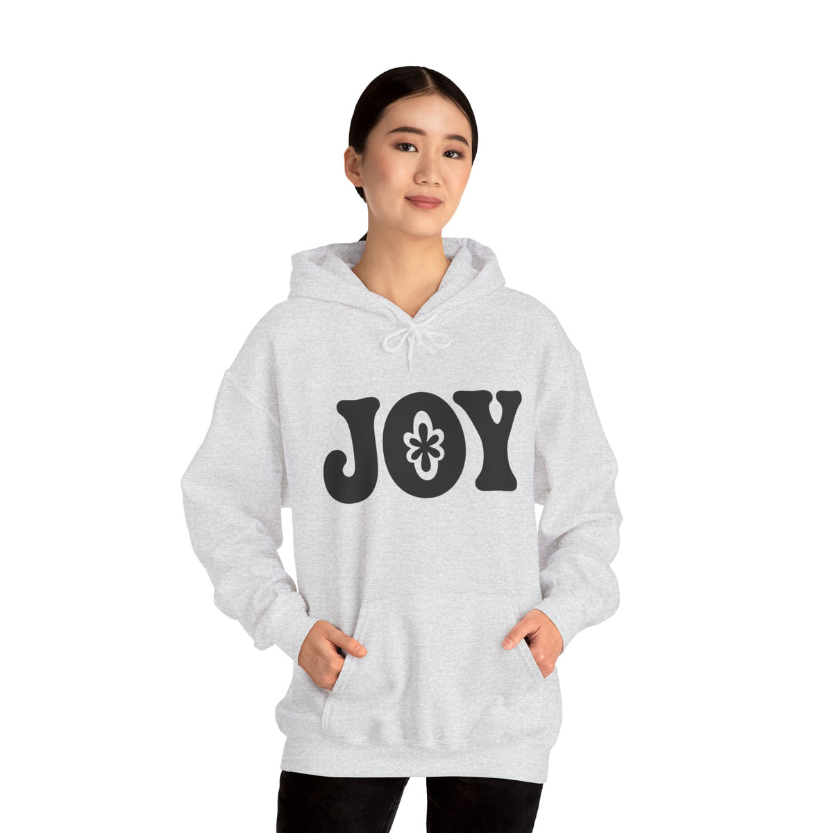 Joyful Vibes Hooded Sweatshirt - Cozy Unisex Pullover, Perfect Gift for Holidays, Casual Wear, Feel Good Fashion