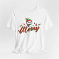 Merry Snowman Christmas Tee