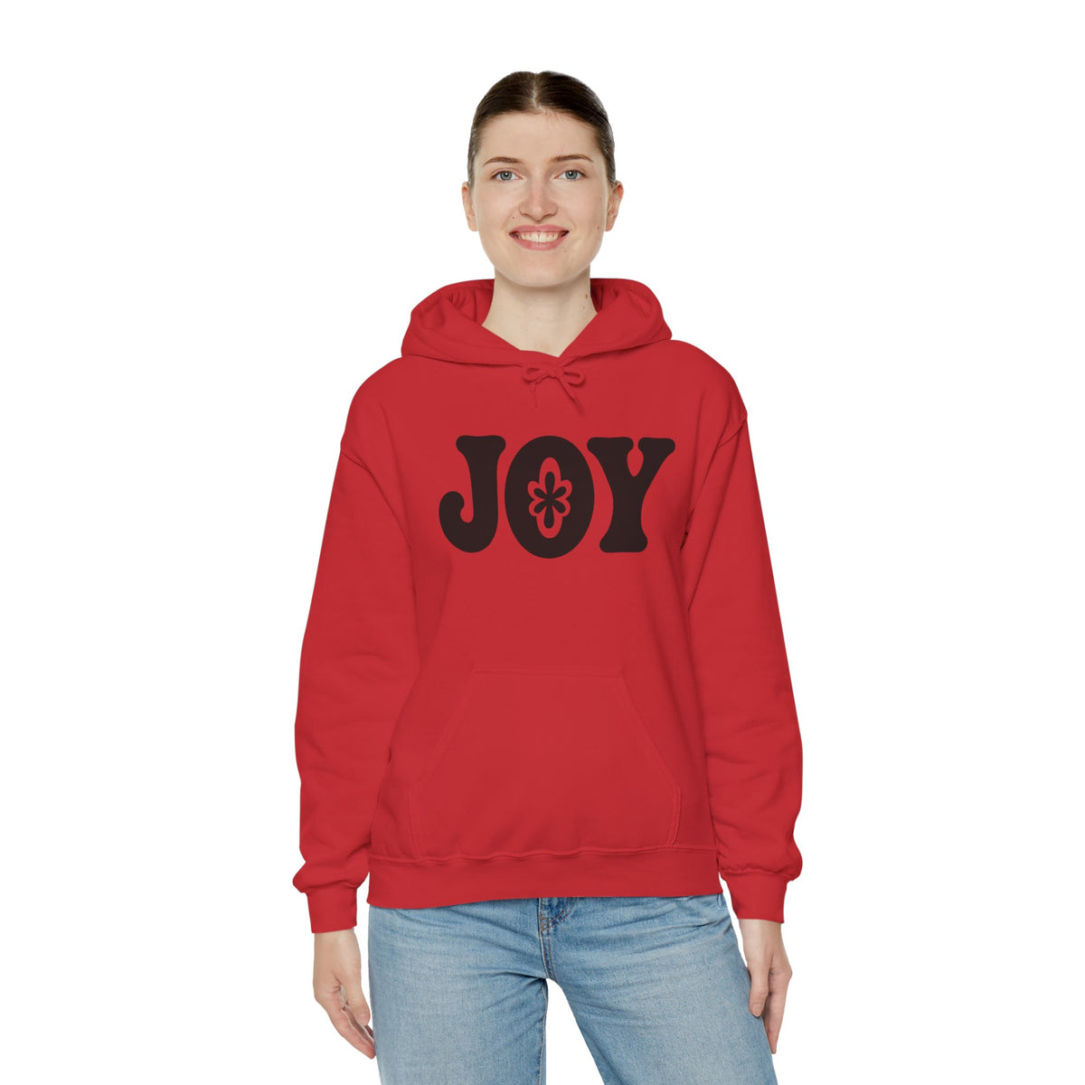 Joyful Vibes Hooded Sweatshirt - Cozy Unisex Pullover, Perfect Gift for Holidays, Casual Wear, Feel Good Fashion